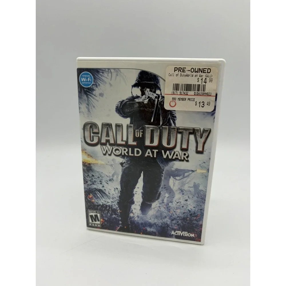 Call of Duty: World at War (Nintendo Wii, 2008 Video‎ Game Shooter) WaW Cod 5